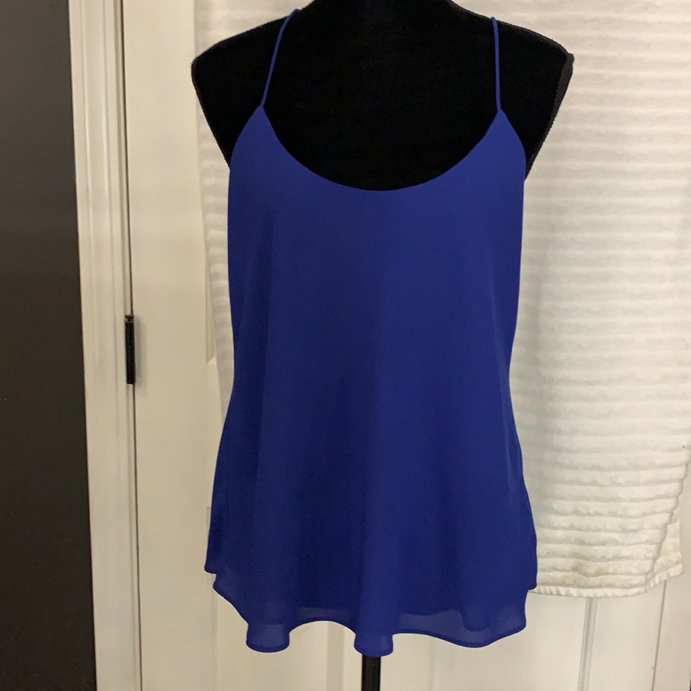 NWT Daniel Rainn  beautiful blue racer back fabric